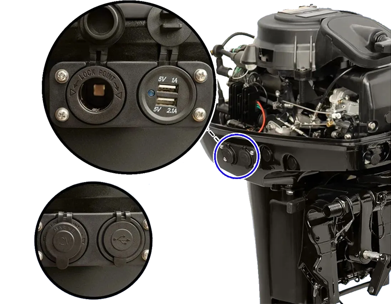 Лодочный мотор Parsun T 9.9 BMS USB — изображение 2